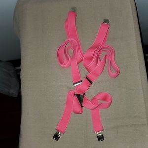 Hot Pink Stretchy Suspenders